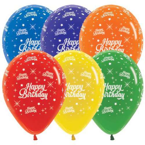 Happy Birthday Latex Balloons - Click Image to Close